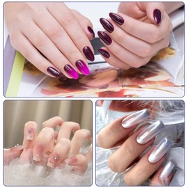 Nail Design Accessories Nail Sponges 100 Pieces Nail Design with Metal Gripper and Nail File Brush for Gel Nails for Creating a Variety of Nail Art Patterns with Colour Gradient