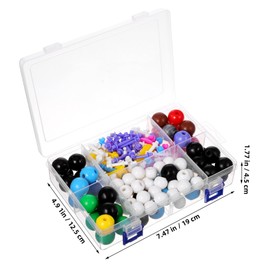 KICHOUSE 1 Set Organic Chemistry Model Kit Easy to Assemble Science Teaching Tool for Classroom Learning Interactive Molecular Structure Models for Students and Educators Durable Components