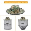 Mosquito Hat with Removable Netting Midge Mosquito Head Net Hat
