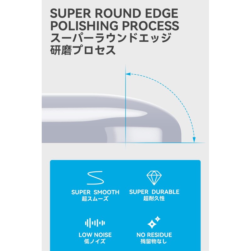 TALONGAMES Super Smooth Mouse Feet Skates Rounded Curved Edges Super