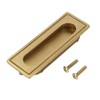 Brass Concealed Handle Recessed Furniture Handle Cabinet Cupboard Wardrobe Drawer