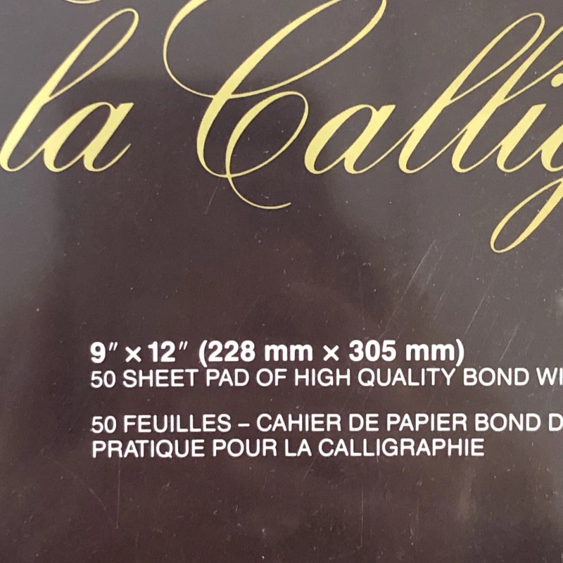 Osmiroid Calligraphic Practice Pad 9 x 12 - 50 Sheets