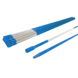 RHYTHM TESTAMENT for (Pack of 20) Blue Driveway Markers, Snow Stakes, Poles, Rods 48" Long, 5/16 inch