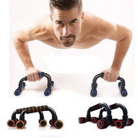 Fitness Push Up Bar Black with Red Muscle Board for Chest Exercises Training Body 1 Pair