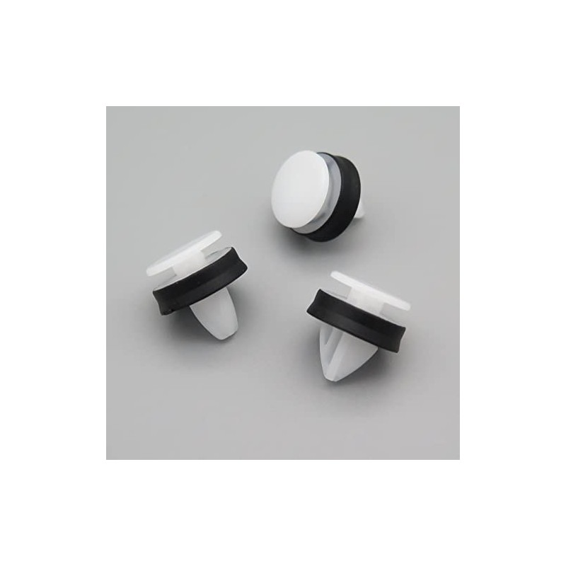 VVO Fasteners- White Plastic Rear Bumper & Trim Fastener Clips