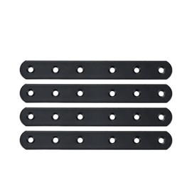 Rannb Straight Braces 6.3-inch Length Black Repair Plate Brace Mending Plate -4pcs