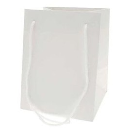 Floralcraft® Hand Tied Bags (10-Pack, White) | Bouquet Bags 19cm x 17cm x 25cm, Florist Porto Bag for Gifting, Party Favors, Crafts, and Special Events