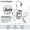 Ambesonne Romantic Apron, Moon Magic and You Inspirational Messy Modern