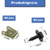 60 Pieces Stainless Steel Sheet Nuts, 30 Sets Screw Nut