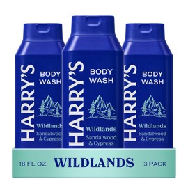 Harry's Men's Body Wash Shower Gel, Wildlands Scent, 18 oz, Pack of 3