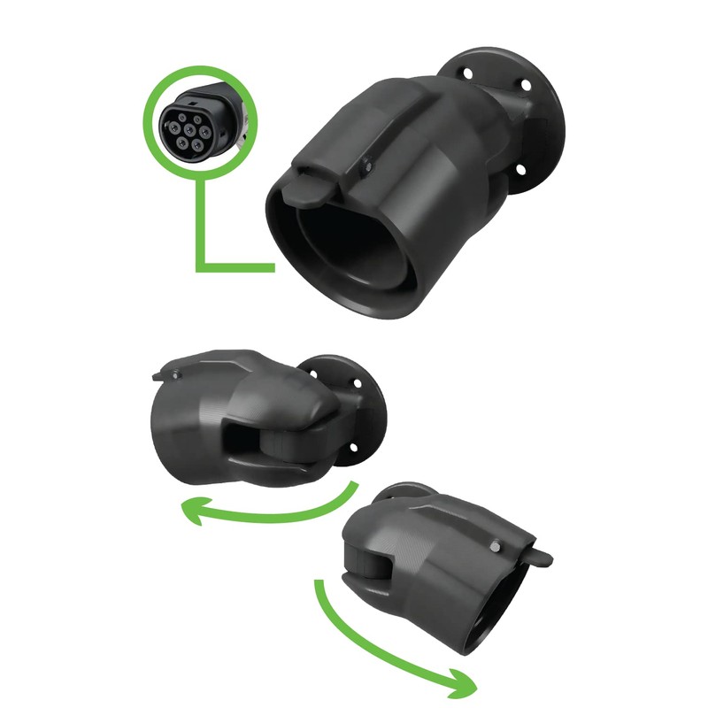 Chikki Things Ltd Side ways mounting option, Ev Charger Holder