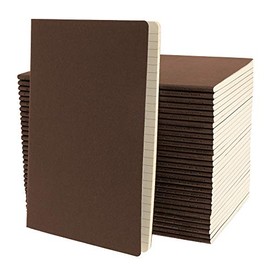 Simply Genius (30 Pack) Travel Journal, Travelers Notebook Set: Softcover Journals to Write in for Women, Journal for Men, Writing Journal Notebook Lined, 92pg Ruled, 5.5â x 8.3â, Brown