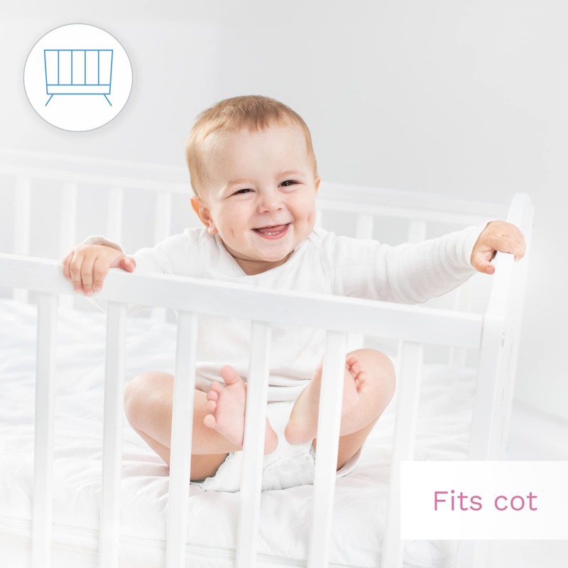 2X Jersey 100% Cotton Fitted Sheet for 120 x 60