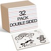 Dry Erase Boards 32 Pack, Double Sided Small Whiteboards with