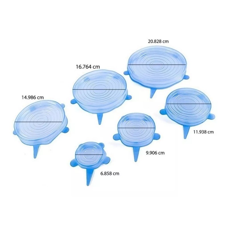 As Seen On Tv Tapas Silicon Set 6 Pz Reutilizables