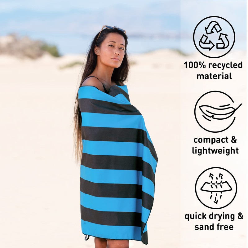 Fit-Flip Microfibre Beach towel - large beach towel - lightweight,