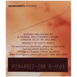 Twinings Tea Red African Rooibos Tea, 20 ct
