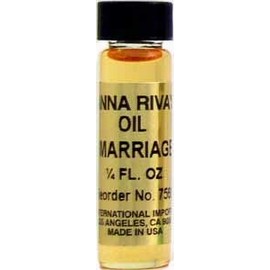 INDIO Anna Riva Oil-Marriage 1/4oz~ for Anointing Candles, Charms & Altar Tools ~
