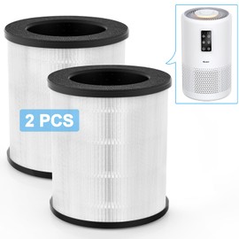 (2 PCS) Air Purifier B-D02U Replacement Filter, VEWIOR H13 True HEPA Air Cleaner Filter (Special for VEWIOR B-D02U Air Purifier)