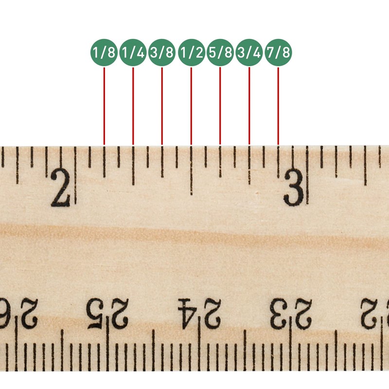 WUWEOT 72 Pack Wooden Ruler, 12 Inch Rulers Bulk, Office