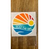 4.5" Seas the Day beach seas sticker decal, mermaid, pirate,