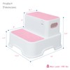 Harwaya Two Step Stools for Toddlers Girls, Small Kids Step
