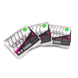 Korda Kamakura Wide Gape X Micro Barbed Hooks | Size 6 | Ultra-Sharp Hand-Tied Carp Fishing Hook for Pop-Up and Bottom Baits