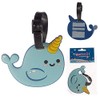PVC Narwaii & Friends Narwhal Luggage Tag