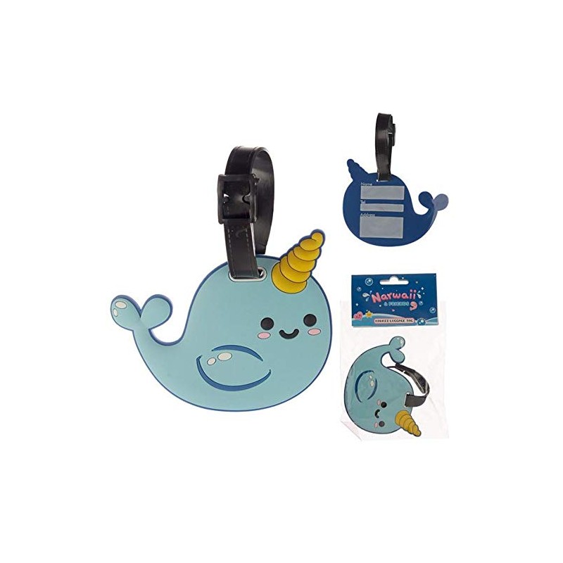 PVC Narwaii & Friends Narwhal Luggage Tag