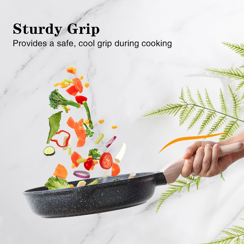 Kordisen Nonstick Frying Pan Skillet, 8 Inch Small Egg Omelet