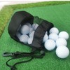 Golf Bag, Black, Abrasion Resistant, Portable, Washable, Reinforced Bottom, One