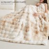 Soft Faux Rabbit Fur Throw Blanket Luxury Super Comfy Double