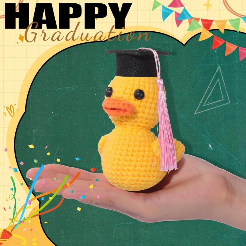 Gerrii Graduation Gift 2025 Cute Inspirational Positive Duck with Graduation