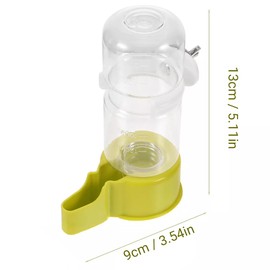Automatic Bird Water Feeder for Parrots, Pigeons, and Small Birds, 140ml Capacity, Transparent Bottle with Secure Cage Mount, Durable Pet Bird Supplies, Ideal for Birdcage Accessories