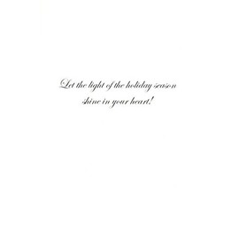 Traditional Christmas Cards ~ Set of 16 Cards and Envelopes (Happy Holidays - Shhh, Santa's Coming!)