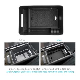 CDEFG Fit for 2024 2025 2026 Hyundai Santa Fe Center Console Organizer Tray for 2024 2025 2026 Santa Fe SE SEL Limited XRT Calligraphy Accessories Middle Console Cubby Organizer Storage Box