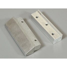 JP Garage Aluminum 5th Wheel Mount Front & Rear Stay Block Tamiya 1/14 Semi Truck Trailer