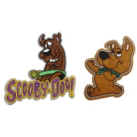 Scrappy Doo & Scooby Doo The Dog 3" Tall Embroidered Iron on Patch Set of 2