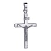 JEVELION Silver Cross Pendant Crucifix Jesus Christ with INRI Engraving