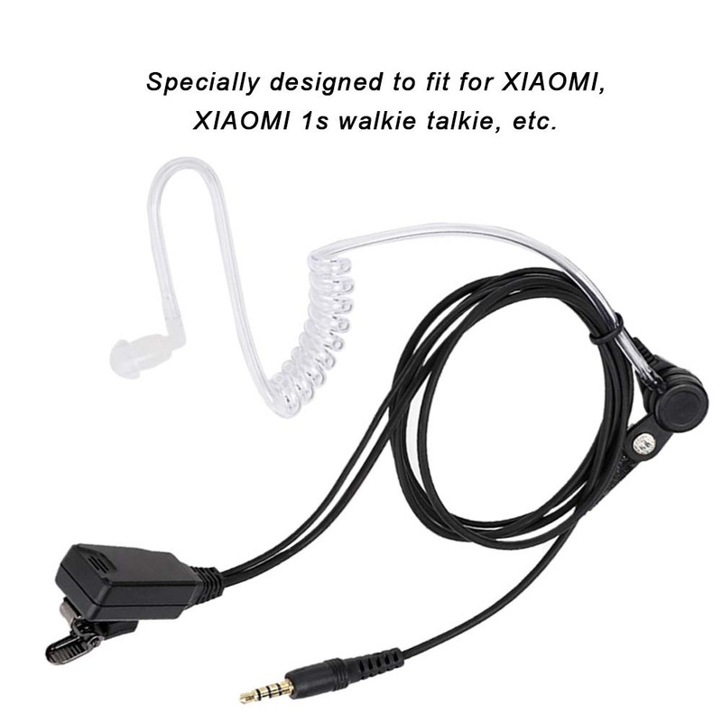 GOWENIC Auricular Walkie Talkie con Tubo Transparente de Aire de