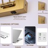 yumcrelect Battery Operated Picture Light with Remote,Wireless Gallery Lights Brass