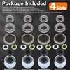 4 Sets L68149 L44649 Boat Trailer Axle Hub Bearing Kit,