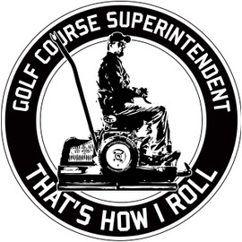 birth.golf.death. Golf Sticker Decal - That's How I Roll - Golf Course Superintendent - THIRR