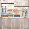 DECOWALL CDS9-9006 Boho Book Window Stickers Boho Book Print Window