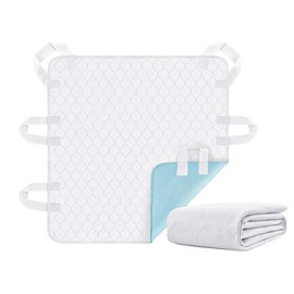 YOOJEE 6-Handle Incontinence Positioning Bed Pad, Washable & Waterproof, Quick-Dry, Reusable - 34x36 in, for Elderly, Bedridden & Transfer