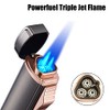 Futlidys Butane Lighter, Cutter and Lighter Gift Set, Triple Jet