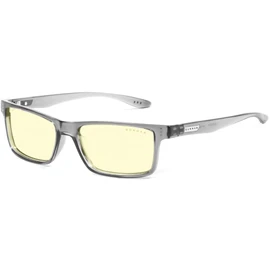 Gunnar Vertex Gaming and Computer Glasses +2.5 Strength - 65% Blue Light Filter, 100% UV Protection - Eye-Friendly Blue Light Glasses - Premium - Reduces Eye Strain, Onyx lens: amber (65% blue light