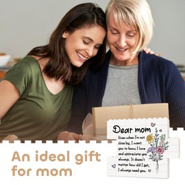 Encoink Mom Gifts from Daughter Son - Creative Block Puzzle Decoration with Heartfelt Message, Birthday Gifts for Mom Ideas, Thoughtful Mother Gift for Christmas, Mother's Day, Thanksgiving