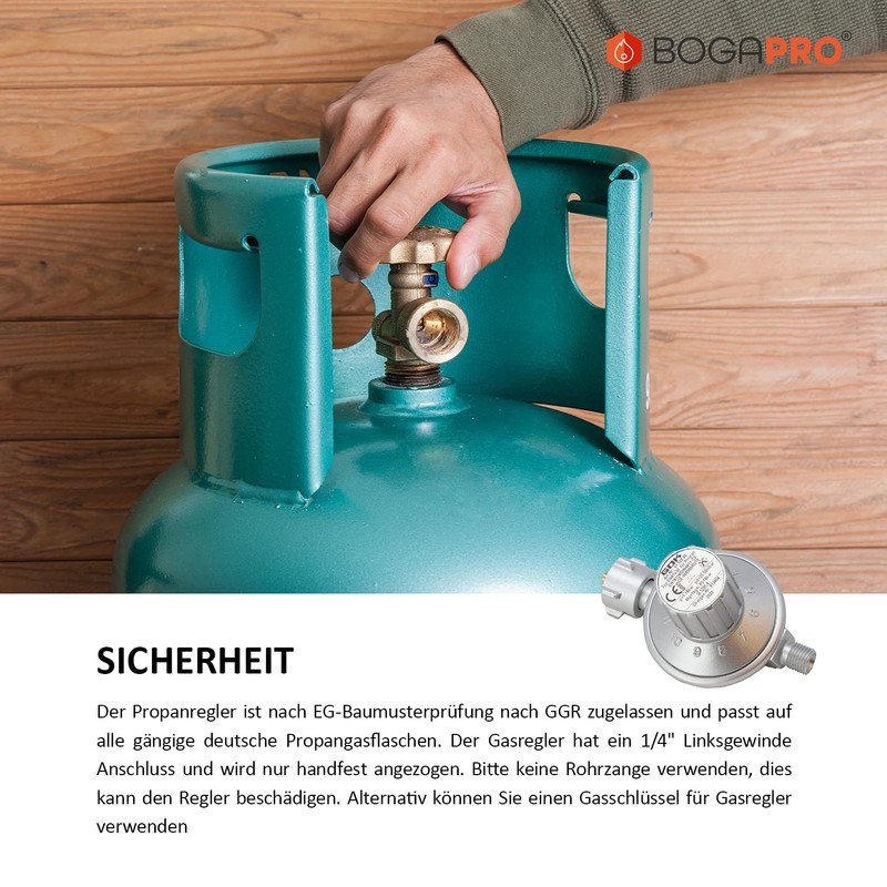 BOGAPRO 11 Levels Low Pressure Regulator, Adjustable Gas Pressure Regulator