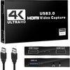 4K HDMI Capture Board Pass-Thru 1080P 60FPS USB3.0 Game Capture